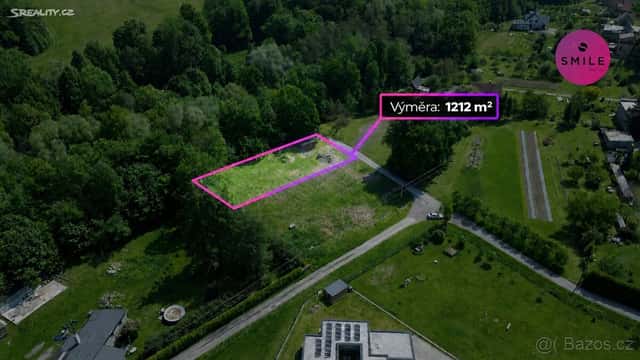 Stavební pozemek - Hukvaldy 1212 m², okres Frýdek-Místek