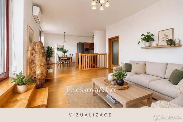 Prodej bytu 4+kk, 136m2 + terasa 25m2 a balkon 6m2, garážové, Praha 4