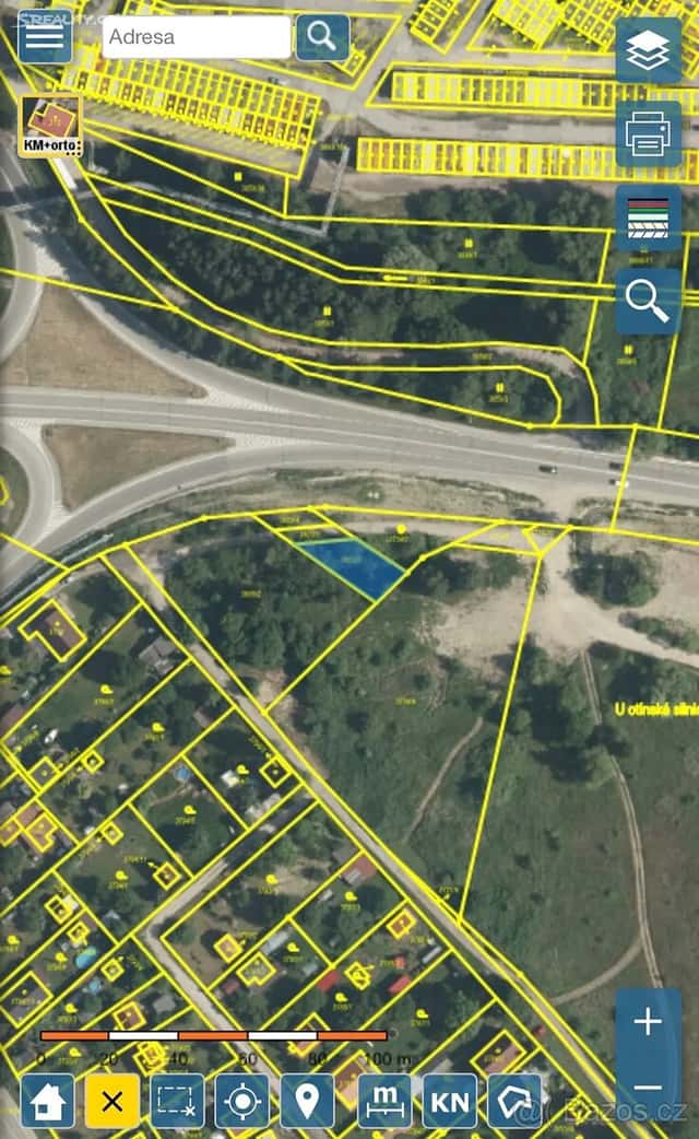 Prodej pozemku 451 m² Jindřichův Hradec, okres Jindřichův Hradec