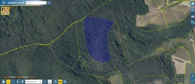 SLEVA 624 000 Kč 134 letý, 6 ha les, Křivoklátsko, 25 Kč/m2, okres Beroun