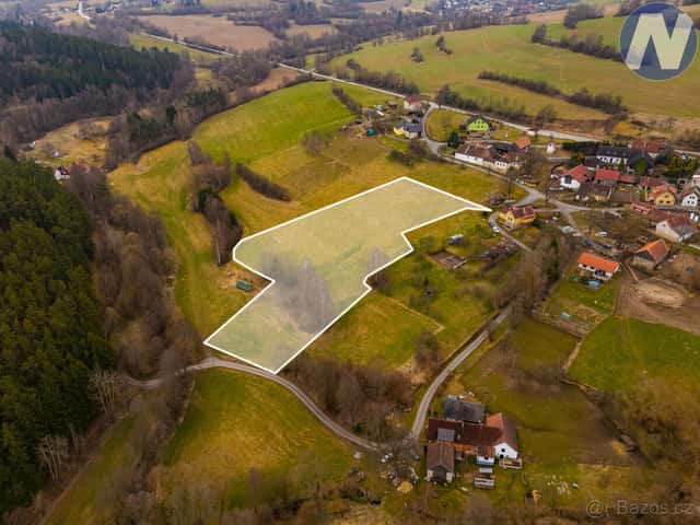 Prodej stavebního pozemku, Bošice - Hradčany, okres Prachatice