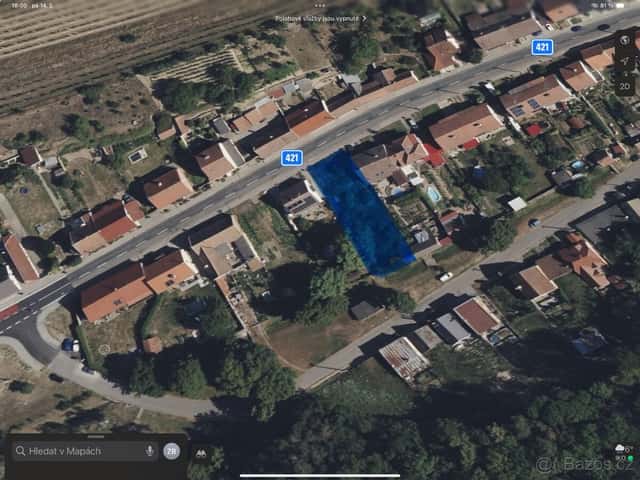 Na prodej stavební pozemek 760 m² v Milovicích u Mikulova, okres Břeclav