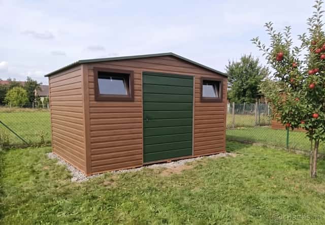 Zahradní domek 5×2 m Zlatý dub světlý „pastelová ALBIZIE“, okres Klatovy