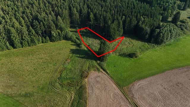 Pozemek na tinyhouse maringotku Starec u Kdyně LEVNĚ, okres Domažlice