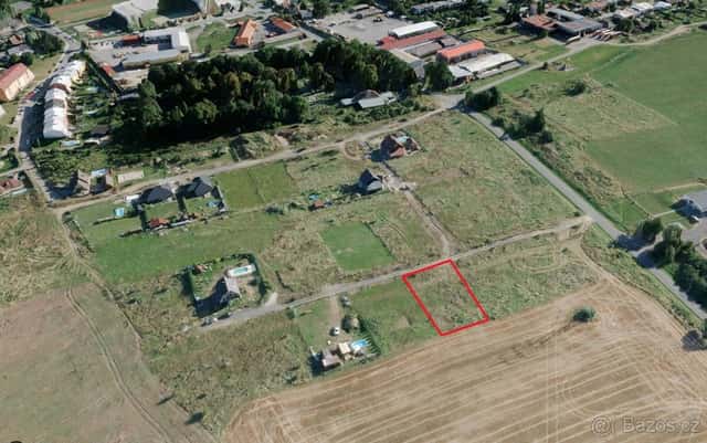 Stavební pozemek Stříbro 1000 m2, okres Tachov