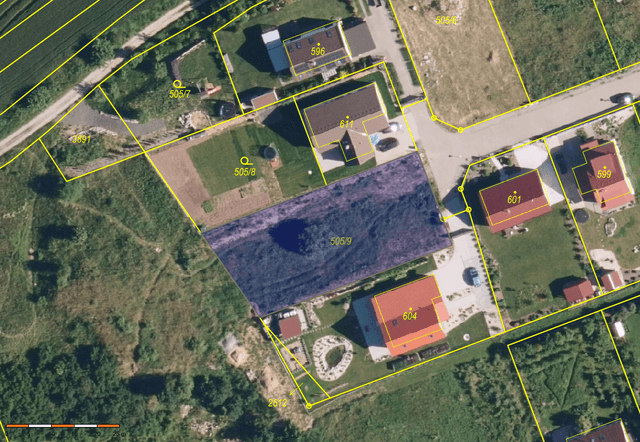 Stavební pozemek pro bydlení - 1059 m2, okres Blansko