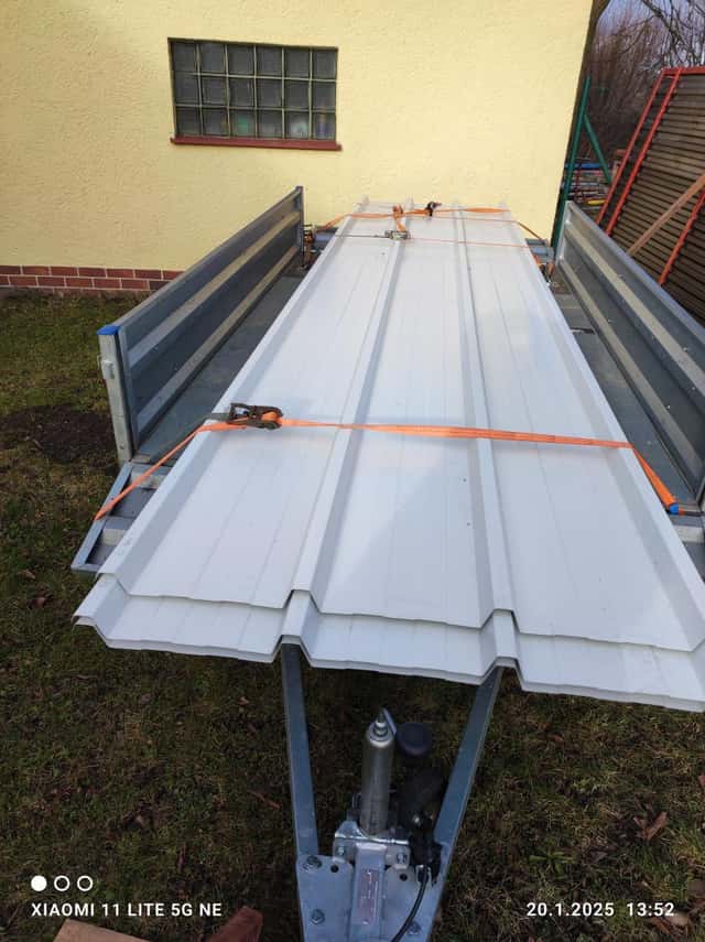 Trapézové plechy, okres Písek