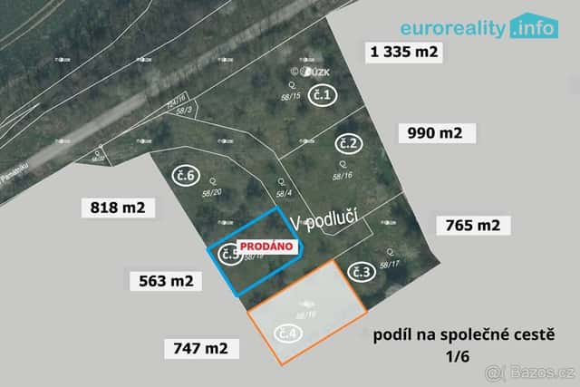Prodej, stavební pozemek, 747 m2, Plzeň - Božkov, okres Plzeň-město