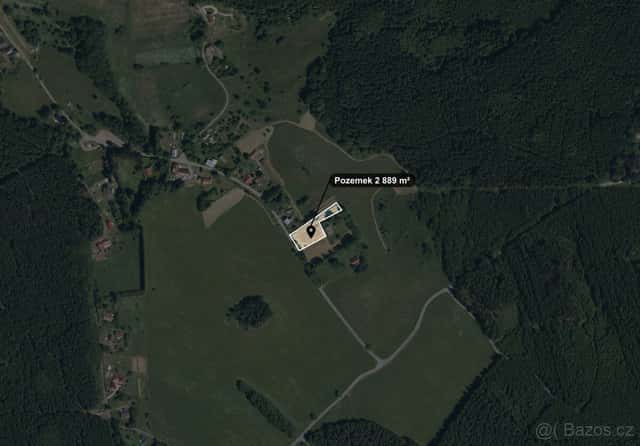 Stavební pozemek 2 889 m², Chodský Újezd - Žďár, okres Tachov