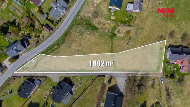 Prodej pozemku k bydlení, 1892 m², Lučany nad Nisou, okres Jablonec nad Nisou