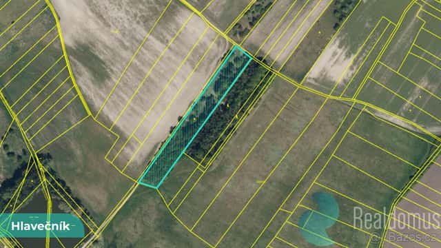 Orná půda a ovocný sad 3089 m² – Hlavečník, okres Pardubice, okres Pardubice