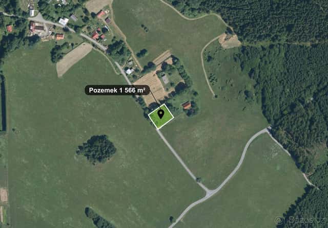 Stavební pozemek 1 566 m², Chodský Újezd - Žďár, okres Tachov