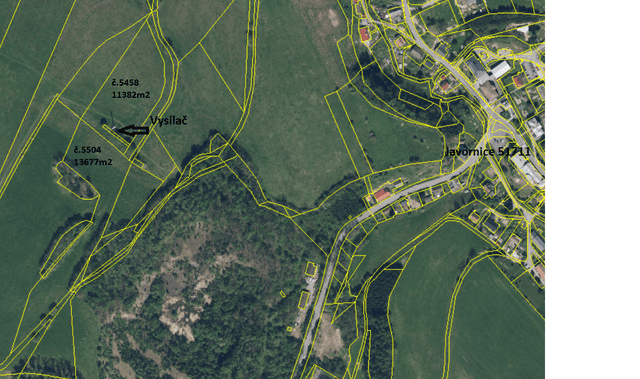Pozemky Javornice 51711. 26000m2, okres Rychnov nad Kněžnou