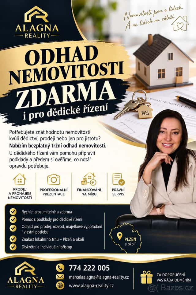 ODHAD NEMOVITOSTI ZDARMA – i pro dědické řízení“., okres Plzeň-město