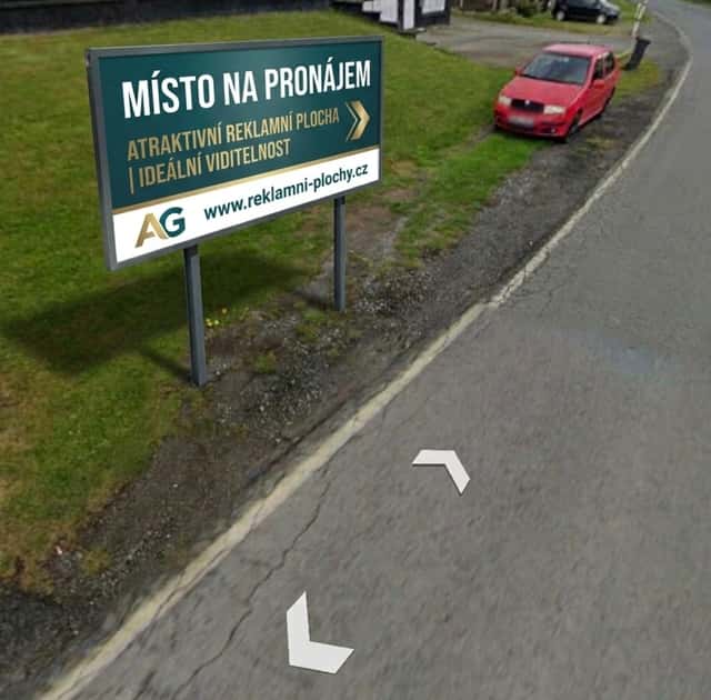 Pozemku u hlavní silnice pro billboard / reklamu, okres Strakonice