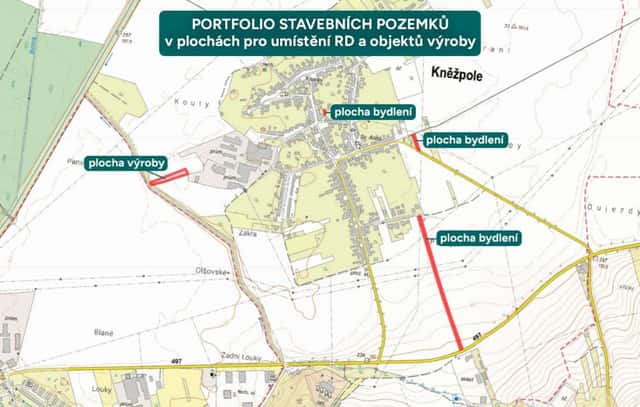 Pozemek, bydlení, prodej, Kněžpole, Uherské Hradiště, okres Uherské Hradiště