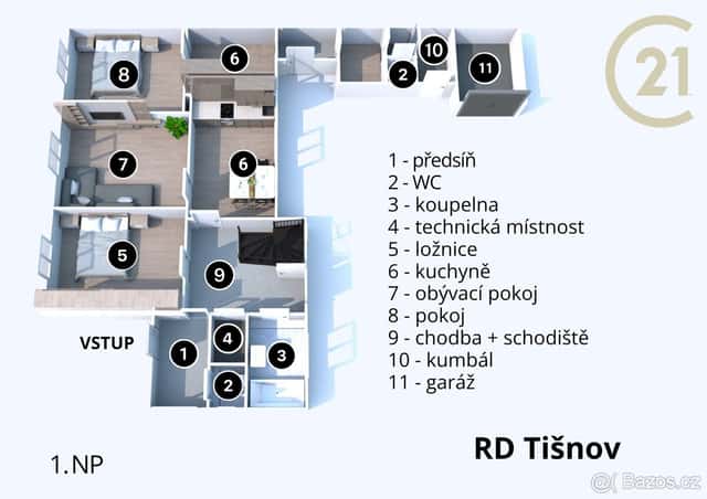 Rodinný dům v Tišnově se zahradou, samostatnou částí a ve..., Brno venkov, okres Brno-venkov