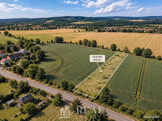 Prodej, stavební pozemek, 915 m2, Zaříčany u Bílého Podolí, okres Kutná Hora