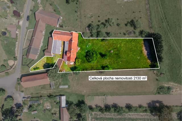 RD 140 m², garáž 55 m², stodola 106 m², pozemek 2 130 m² – M, okres Tábor