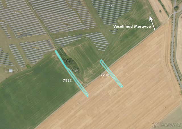 Pozemek, komerční, prodej, Veselí nad Moravou, Hodonín, okres Hodonín