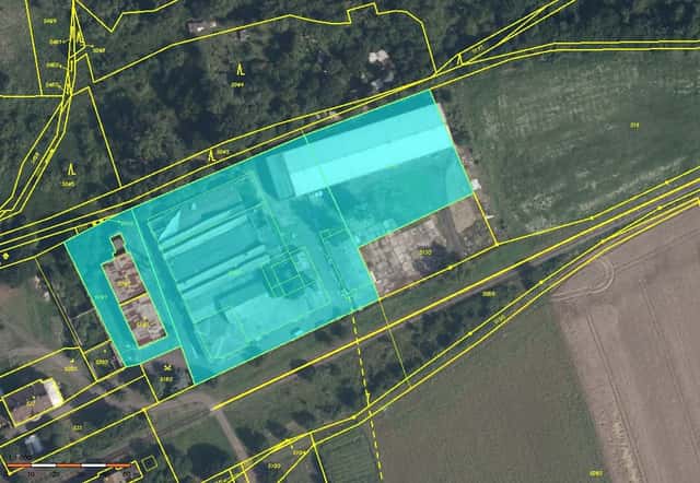 Průmyslový areál Vilémov u Kadaně - plocha pozemku 9.406 m2, okres Chomutov
