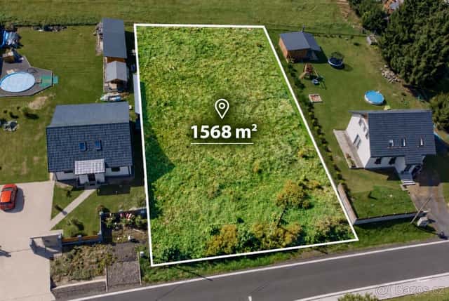 Stavební pozemek 1568 m², Velký Šenov, okres Děčín