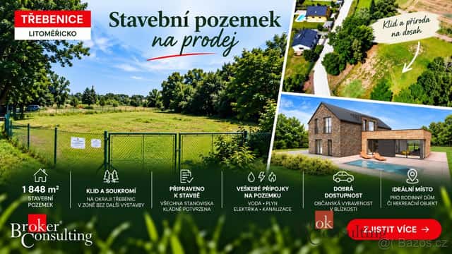 Prodej, pozemky/bydlení, 1848 m2, Třebenice, Litoměřice [ID, okres Litoměřice