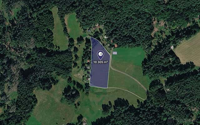 Investiční pozemky 10 305 m2 přímo u rekreační zástavby v k., okres Děčín
