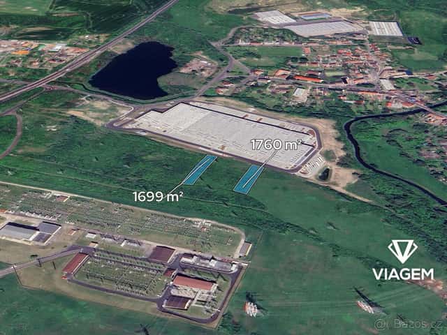 Pole 3 459 m², okres Teplice