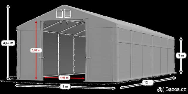 Celoroční stanová hala 8x12x3 m, okres Praha-západ