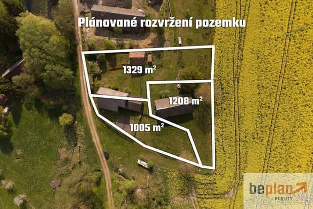 Prodej pozemku s výměrou přes 1300 m2, Spyšova-Sobotka,, okres Jičín