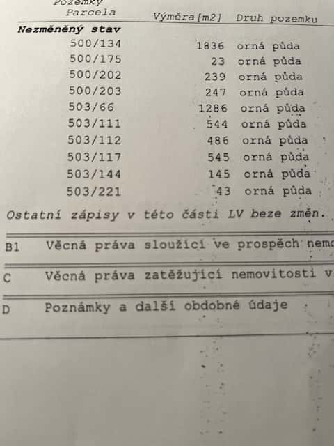 Orná půda - Lipová u Přerova, okres Přerov