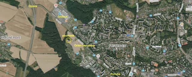 Komerční pozemek Ostrava 3299 m2, Ostrava, okres Ostrava-město