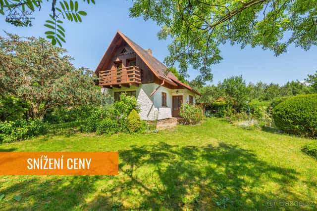 Zděná chata 4+1 u Prahy | Rovinatý pozemek, skvělý stav a je, okres Příbram