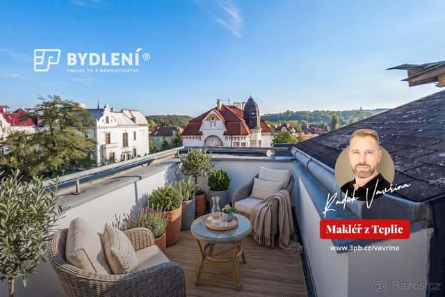 Nadstandardní podkrovní byt 4+1 s terasou a parkováním Tepl, okres Teplice