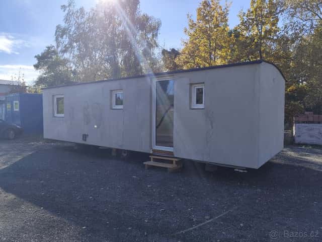 Zateplený mobilheim po rekonstrukci 8,8 x 3 m, okres Opava