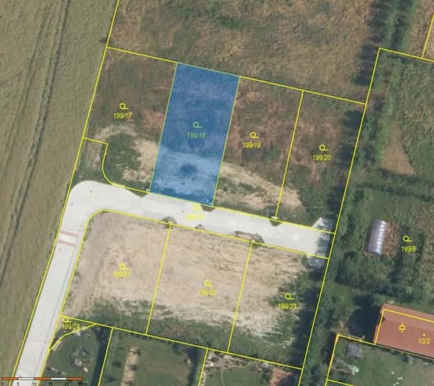 Prodej stavebního pozemku 817 m2 – Rožďalovice, okres Nymbur, okres Nymburk