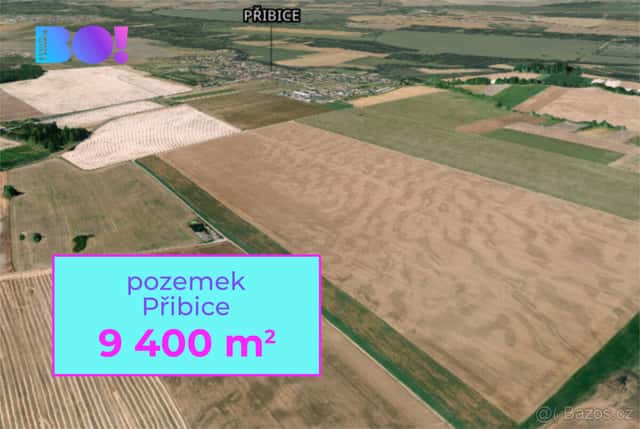 Prodej pole, 9 400 m², Přibice, Brno venkov, okres Brno-venkov