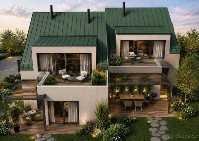 Prodej st. pozemku s povolením -2 x 4+kk s terasou Opatovice, Brno venkov, okres Brno-venkov