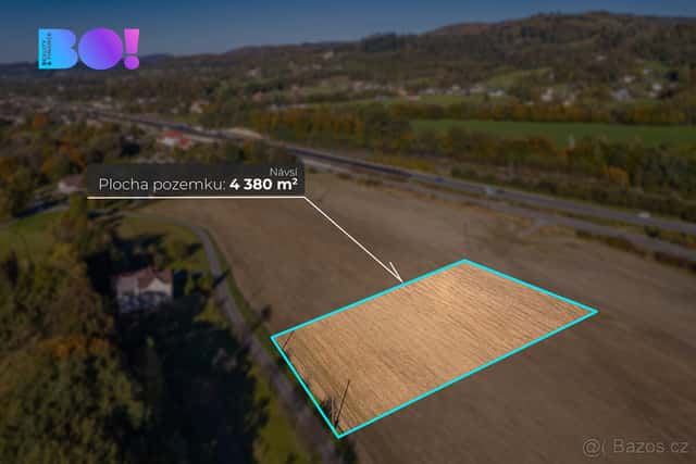 Prodej komerčního pozemku 4380 m², Návsí, okres Frýdek-Místek