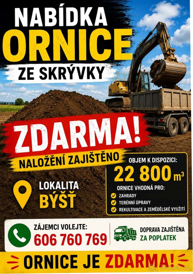 ORNICE ZE SKRÝVKY ZDARMA – BÝŠŤ, okres Hradec Králové