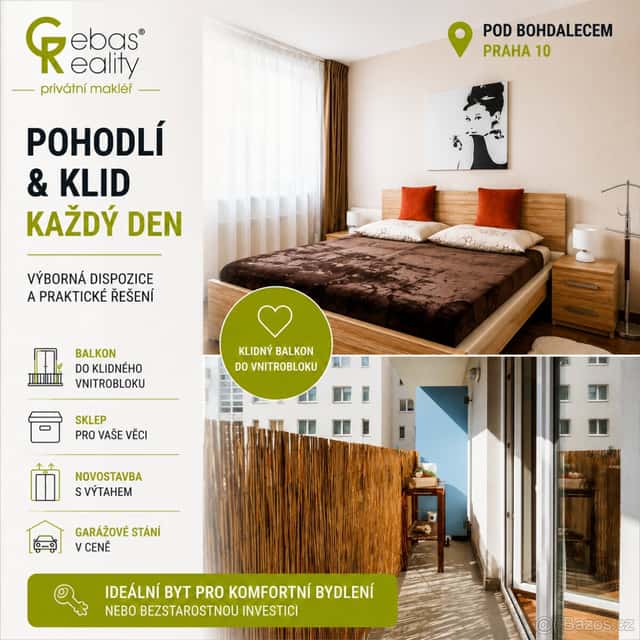2+kk vč.balkonu, sklepa a garážového stání - Praha 10, Praha 10