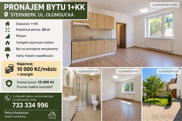 Pronájem bytu, okres Olomouc