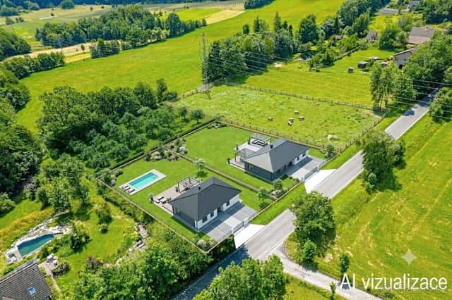 Pozemek 2.406 m² s možností výstavby RD, výhled na Beskydy,, okres Karviná