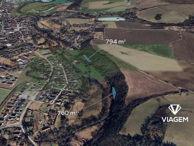 Les 1 554 m², okres Plzeň-jih