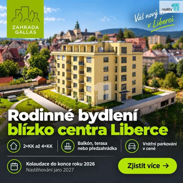 Prodej bytu v osobním vlastnictví 3+kk, 88 m2 Liberec, ul. T, okres Liberec