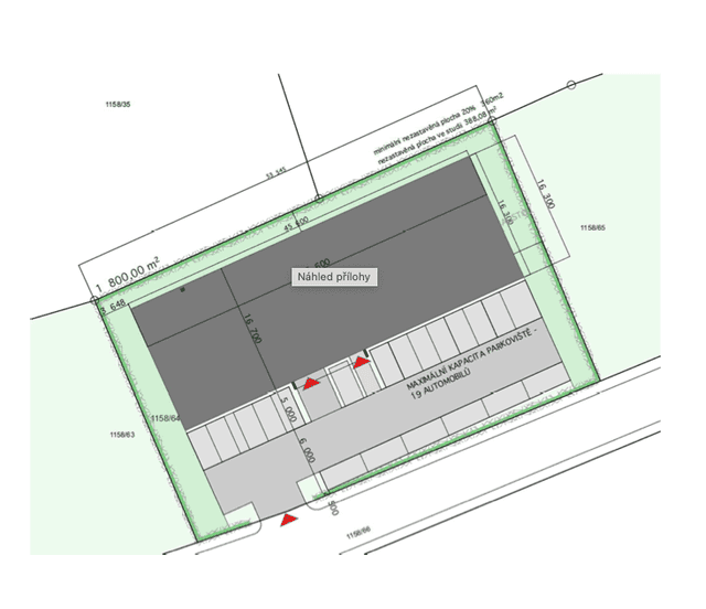 Komerční pozemek 1800 m2 Frýdek-Místek, okres Frýdek-Místek