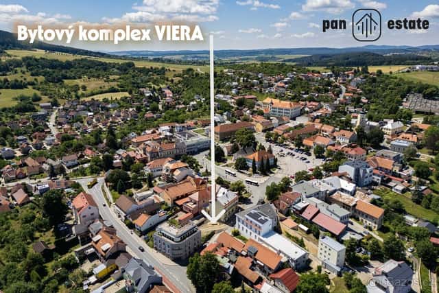 Nový byt 2+kk s balkonem v centru – projekt VIERA, okres Zlín