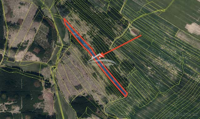 Prodej lesního pozemku 8 890 m2, Žirovnice, okres Pelhřimov