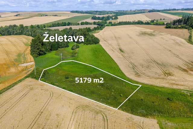 Prodej pozemku u Želetavy k vybudování rybníka, okres Třebíč